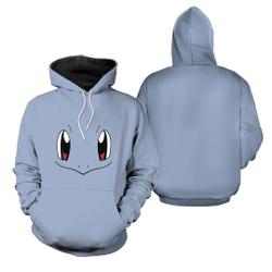 PKM Squirtle 3D Costume Halloween Cosplay 3D Hoodie