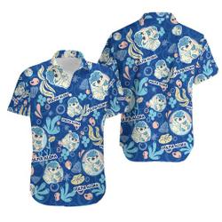 PKM Vulpix Aloha Cute Under Water Type hawaiian shirt Gift For Your Girlfriend Boyfriend Gift For Love Gift For Friend Best Valentine Present Holiday Gift