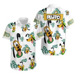 Pluto Dog Hawaiian Shirt, Disney World Shirt Gift For Your Girlfriend Boyfriend Gift For Love Gift For Friend Best Valentine Present Holiday Gift
