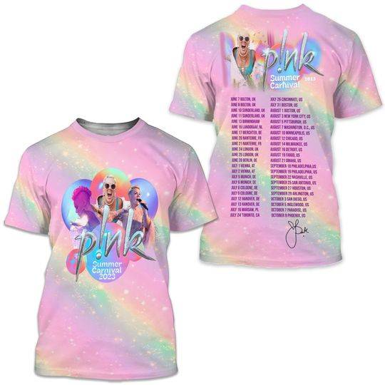 P!nk Summer Carnival 2023 Shirt, Trustfall Album Tee, Pink Singer Tour Shirt Meaningful Gift For Family Gift For Boyfriend Valentine Gift