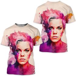 P!NK Women's Singer T-Shirt Meaningful Gift For Family Gift For Boyfriend Valentine Gift