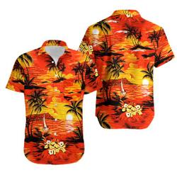Sunshine Parrots Hawaiian Shirt,Flowers Hawaiian Shirt Gift For Your Girlfriend Boyfriend Gift For Love Gift For Friend Best Valentine Present Holiday Gift