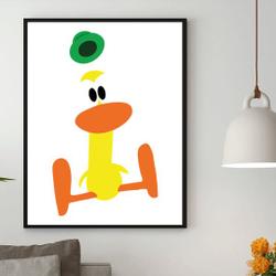 Pocoyo pato bird cartoon Premium Matte Vertical Poster Meaningful Gift For Family Gift For Boyfriend Valentine Gift Birthday Gift Holiday Gift