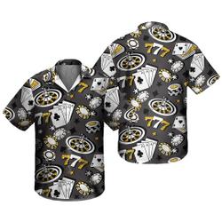 Poker Black Hawaiian Shirt Hawaii Shirt, Pocket Shirt Gift For Your Girlfriend Boyfriend Gift For Love Gift For Friend Best Valentine Present Holiday Gift