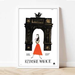 Polish Movie Poster Roman Holiday Wyler Hepburn Peck Limited Edition 1959/2021 Meaningful Gift For Family Gift For Boyfriend Valentine Gift Birthday Gift Holiday Gift