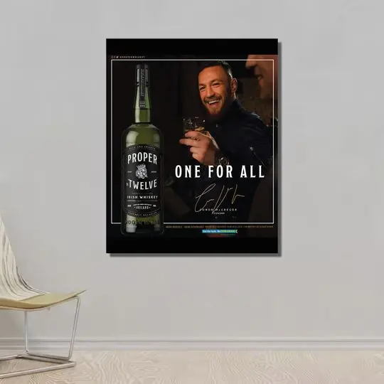 Conor McGregor Proper 12 Signature Logo Premium Matte Vertical Poster Meaningful Gift For Family Gift For Boyfriend Valentine Gift Birthday Gift Holiday Gift