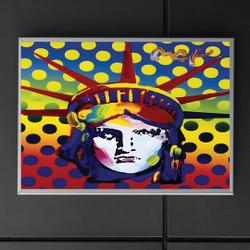 Peter Max Lady Liberty Premium Matte Poster Meaningful Gift For Family Gift For Boyfriend Valentine Gift Birthday Gift Holiday Gift