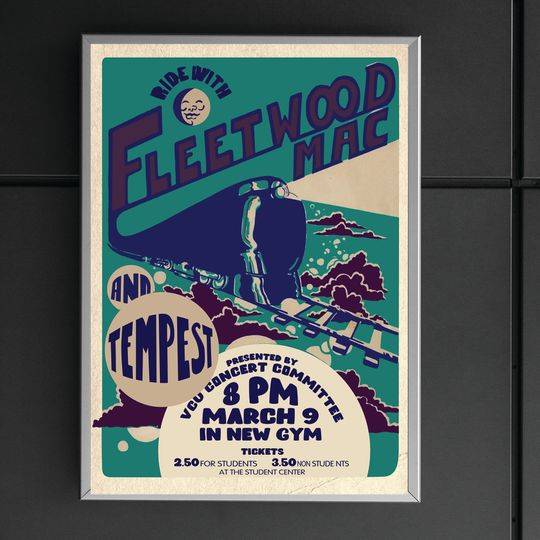 Fleetwood Mac Vintage Music Poster Meaningful Gift For Family Gift For Boyfriend Valentine Gift Birthday Gift Holiday Gift