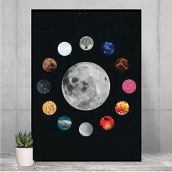 Full Moons Premium Matte Vertical Poster Meaningful Gift For Family Gift For Boyfriend Valentine Gift Birthday Gift Holiday Gift