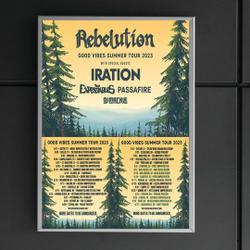 Rebelution Summer Tour Date 2023 Poster Meaningful Gift For Family Gift For Boyfriend Valentine Gift Birthday Gift Holiday Gift