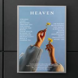 Heaven Album Cover Niall Horan wall art, The Show Album Poster Meaningful Gift For Family Gift For Boyfriend Valentine Gift Birthday Gift Holiday Gift