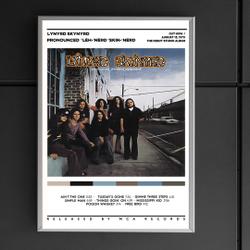 Lynyrd Skynyrd - Pronounced 'Lh-'nrd 'Skin-'nrd Album Poster Meaningful Gift For Family Gift For Boyfriend Valentine Gift Birthday Gift Holiday Gift