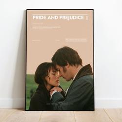 Pride and Prejudice Poster Meaningful Gift For Family Gift For Boyfriend Valentine Gift Birthday Gift Holiday Gift