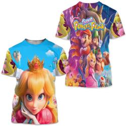 Prince Peach Mario T-SHIRT, Mario Bros Birthday T-Shirt, Mario Videos Game Shirt Meaningful Gift For Family Gift For Boyfriend Valentine Gift