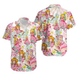 Princess Peach Hawaiian Shirt Gift For Your Girlfriend Boyfriend Gift For Love Gift For Friend Best Valentine Present Holiday Gift