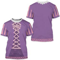 Princess Purple Dress Costume 3D Shirt Meaningful Gift For Family Gift For Boyfriend Valentine Gift