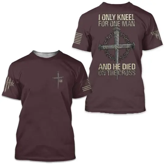 Only Kneel For One 3D Tshirt Meaningful Gift For Family Gift For Boyfriend Valentine Gift