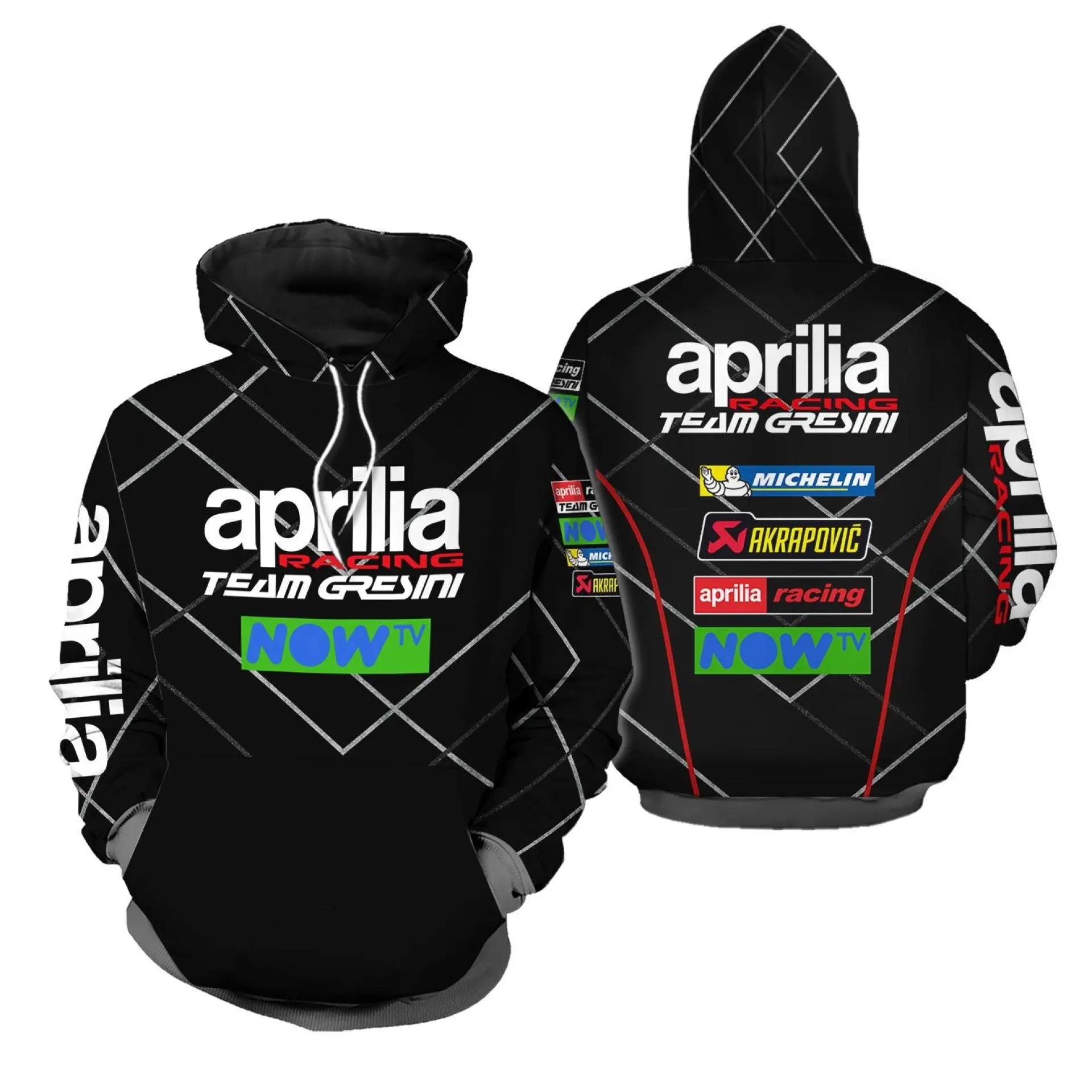 Cool 3D Printed Hoodie Aprilia