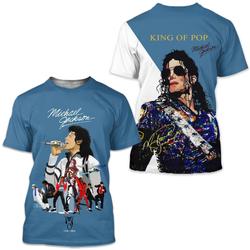 Michael Jackson King Of Pop Shirt 3D, Michael Jackson Shirt Meaningful Gift For Family Gift For Boyfriend Valentine Gift