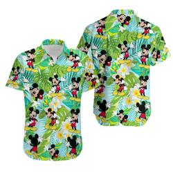 Mickey Mouse Tropical Hawaiian Shirt Gift For Your Girlfriend Boyfriend Gift For Love Gift For Friend Best Valentine Present Holiday Gift