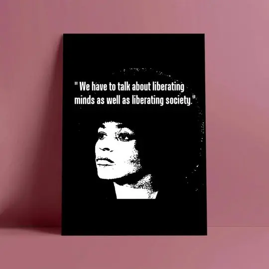 ANGELA DAVIS Poster Meaningful Gift For Family Gift For Boyfriend Valentine Gift Birthday Gift Holiday Gift
