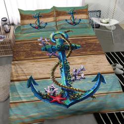 Nautical Anchor Bedding SetsGift For Your Girlfriend Boyfriend Gift For Love Gift For Friend Best Valentine Present Holiday Gift