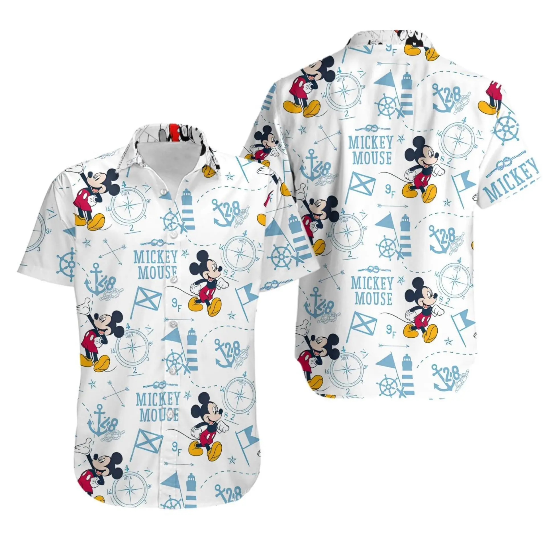 Mickey Mouse Pattern 3D All Over Printed Hawaiian Shirt Gift For Your Girlfriend Boyfriend Gift For Love Gift For Friend Best Valentine Present Holiday Gift
