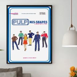 PULP BAND PROMO POSTER Premium Matte Vertical Poster Meaningful Gift For Family Gift For Boyfriend Valentine Gift Birthday Gift Holiday Gift