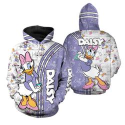 Purple Daisy Duck Disney 3D Hoodie