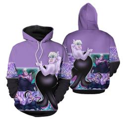 Purple Disney Villains Ursula 3D Hoodie
