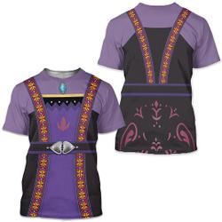 Queen Iduna, Frozen 2 Costume, Frozen Cosplay, Disney 3D T-shirt Meaningful Gift For Family Gift For Boyfriend Valentine Gift