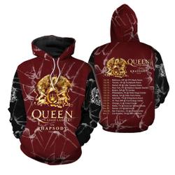 Queen Adam Lambert The Rhapsody Tour 2023 3D Hoodie