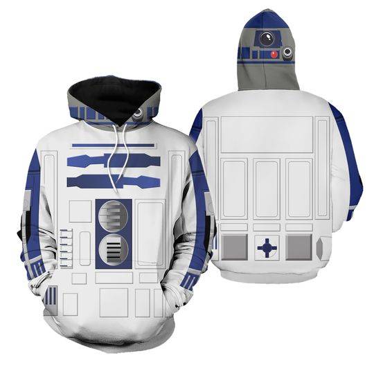 R2 D2 Costumes 3D All Over Printed Hoodie