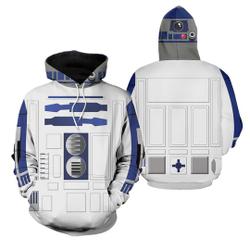 R2 D2 Costumes Hoodie 3D All Over Printed