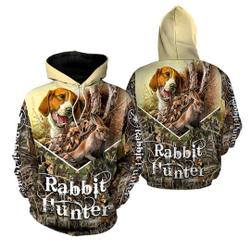Rabbit Hunter 3D All Over Print Pullover Hoodie
