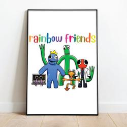 rainbow friends Premium Matte Vertical Poster Meaningful Gift For Family Gift For Boyfriend Valentine Gift Birthday Gift Holiday Gift