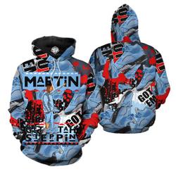 Random Martin Tv 80s Shirt Match Retro University Blue 5s Hoodie