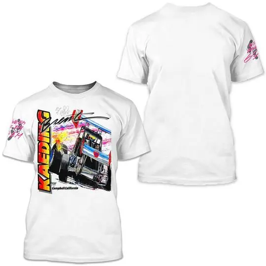 Vintage 1991 Brent Kaeding Autographed Sprint Car Tee Meaningful Gift For Family Gift For Boyfriend Valentine Gift