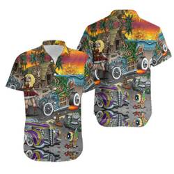 Rat Fink And The Hot Rod Hawaiian Shirt Gift For Your Girlfriend Boyfriend Gift For Love Gift For Friend Best Valentine Present Holiday Gift