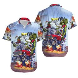 Rat Fink Rattail Hot Rod Hawaiian Shirt Gift For Your Girlfriend Boyfriend Gift For Love Gift For Friend Best Valentine Present Holiday Gift