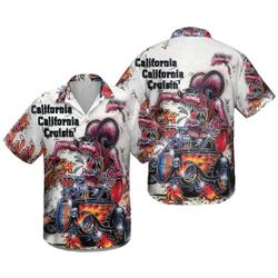 Rat Fink Rattail Hot Rod Hawaiian Shirt Gift For Your Girlfriend Boyfriend Gift For Love Gift For Friend Best Valentine Present Holiday Gift