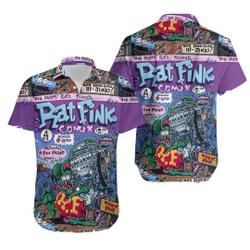 Rat Fink Rattail Hot Rod Hawaiian Shirt Gift For Your Girlfriend Boyfriend Gift For Love Gift For Friend Best Valentine Present Holiday Gift