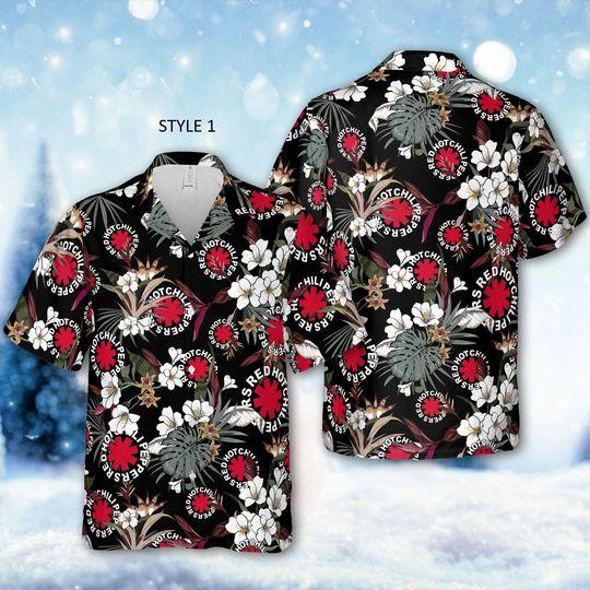 Red Hot Chili Peppers Hawaiian 2023 Tour Shirt Gift For Your Girlfriend Boyfriend Gift For Love Gift For Friend Best Valentine Present Holiday Gift