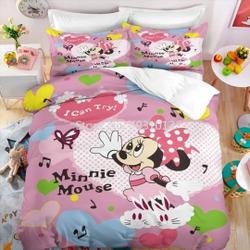 Mickey and friends bedding Set Gift For Your Girlfriend Boyfriend Gift For Love Gift For Friend Best Valentine Present Holiday Gift