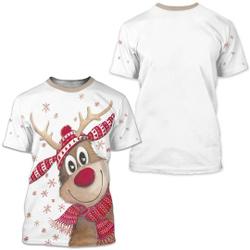 reindeer Christmas tshirt 3d, funny shirt, reindeer funny Meaningful Gift For Family Gift For Boyfriend Valentine Gift