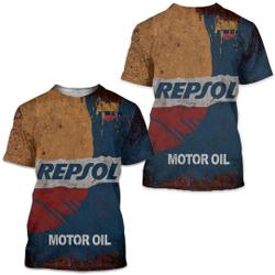 Repsol Vintage Motor Oil Motorcycles 3D T-shirt Meaningful Gift For Family Gift For Boyfriend Valentine Gift