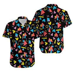 Retro 90s Disney Mickey Mouse Head Hawaiian Shirt Gift For Your Girlfriend Boyfriend Gift For Love Gift For Friend Best Valentine Present Holiday Gift