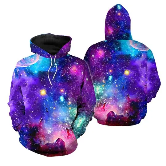 Retro Galaxy Hoodie 3D