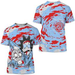 Rick And Drip Unisex Sneaker Shirt Match Retro University Blue 5s Tee, Jordan 5 University Blue 3D T-Shirt, Hoodie, Sweatshirt Meaningful Gift For