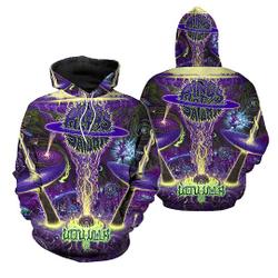 Rings Of Saturn Hoodies, Pullover Purple Hoodie, Band Deathcore 3D Hoodie